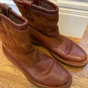 Clarks Brown Ankle Boots